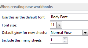 Cara Mengubah Username dan Default Ukuran Huruf Dalam Microsoft Excel